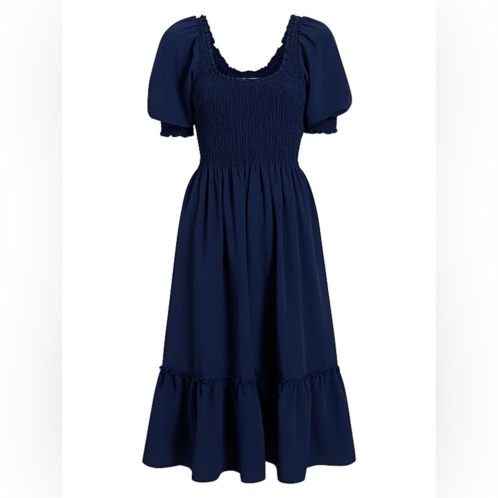 The Maternity Louisa Nap Dress - Navy Crepe
Wrinkle Resistant Navy Crepe / XL